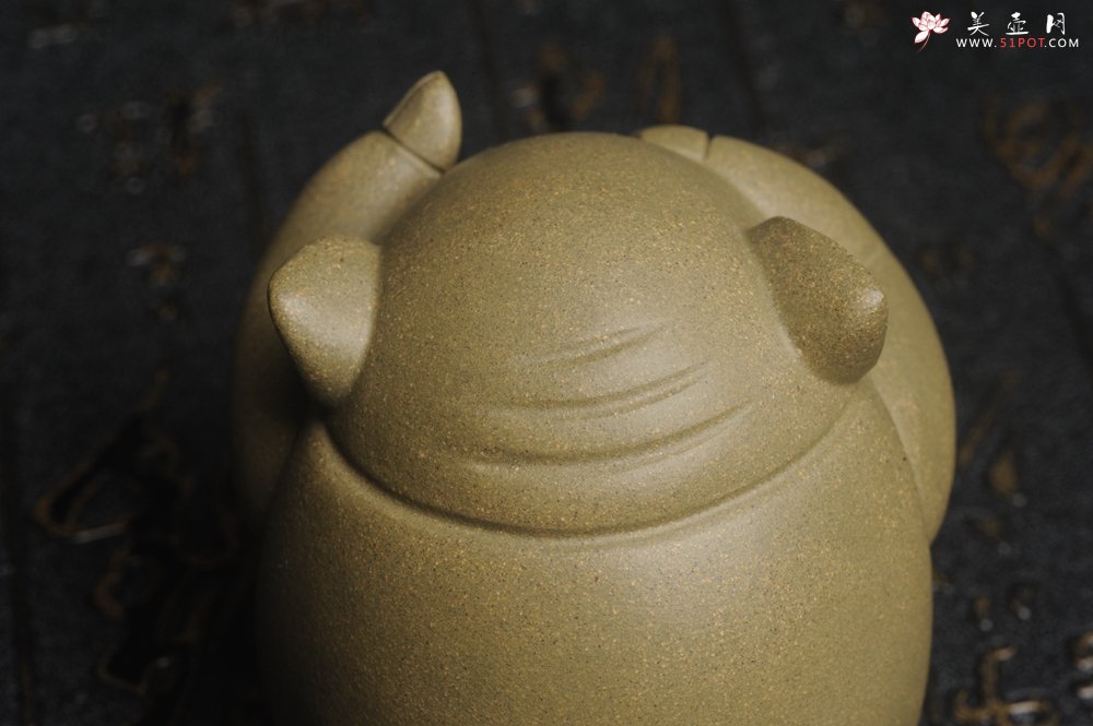 紫砂壶图片：美宠特惠 精工三不猪茶宠摆件 非礼勿视 非礼勿听 非礼勿言 高6cm - 宜兴紫砂壶网