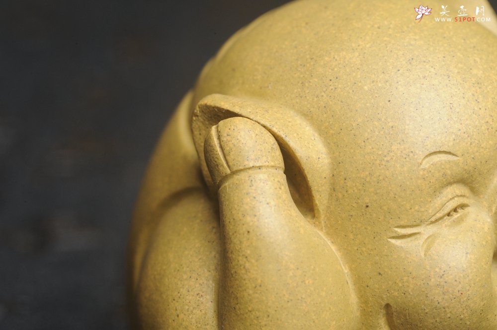 紫砂壶图片：美宠特惠 精工三不猪茶宠摆件 非礼勿视 非礼勿听 非礼勿言 高6cm - 宜兴紫砂壶网