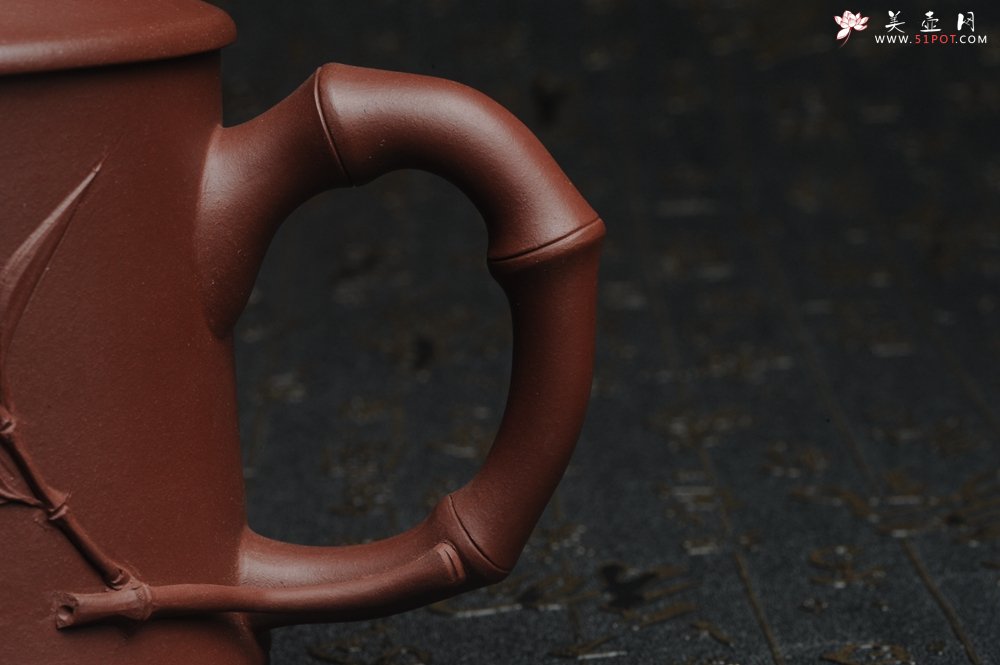 紫砂壶图片：美杯特惠 年底特惠 年货 做工精致竹节竹叶盖杯 - 宜兴紫砂壶网