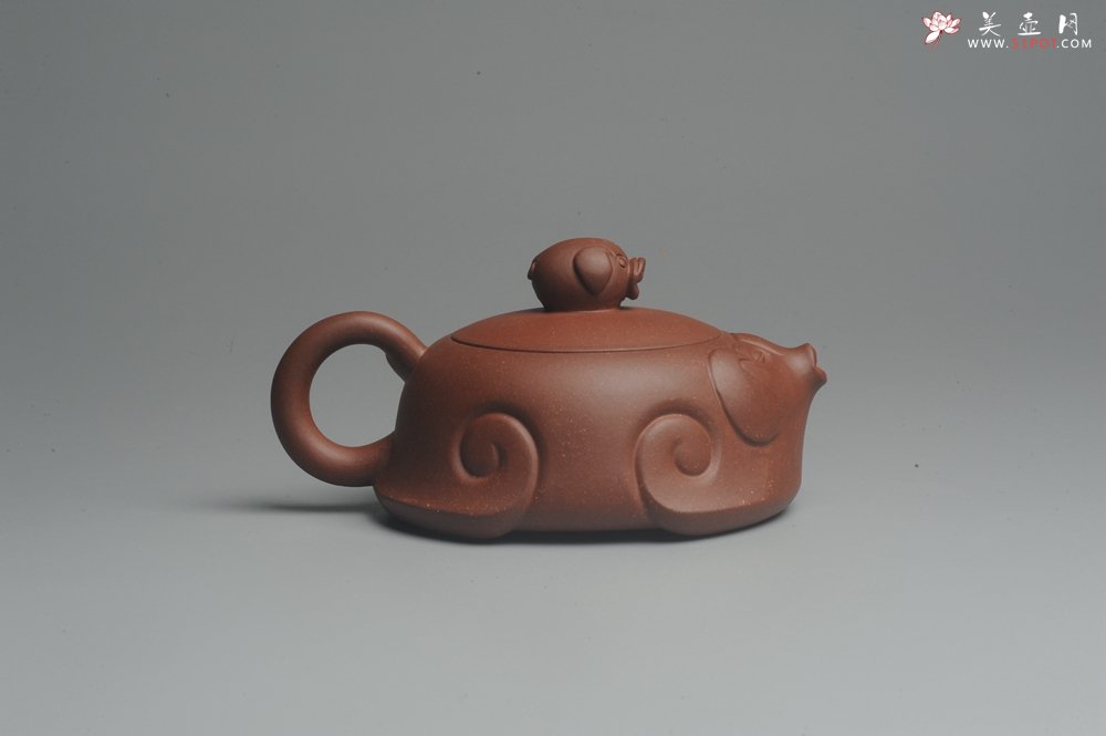 紫砂壶图片：美壶特惠 精工福猪壶 出水如柱 茶人醉爱 - 宜兴紫砂壶网