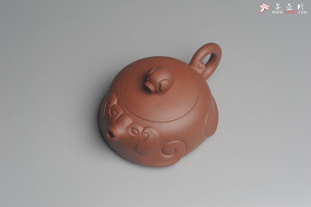 紫砂壶图片：美壶特惠 精工福猪壶 出水如柱 茶人醉爱 - 宜兴紫砂壶网