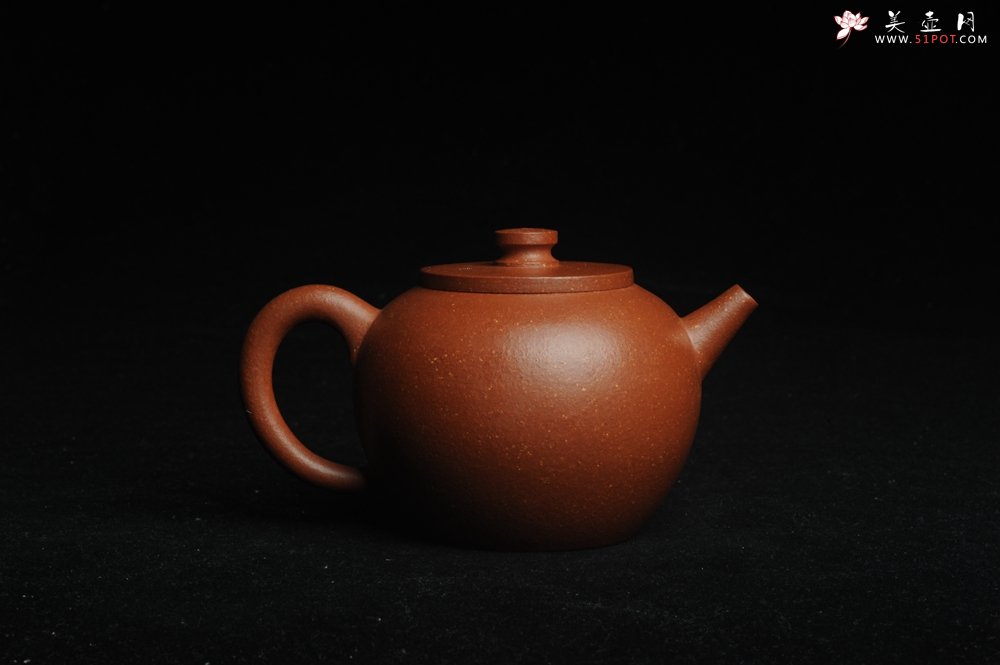 紫砂壶图片：美壶特惠 潜力股殷老师全手工特好降坡泥摹古巨轮壶 茶人醉爱 - 宜兴紫砂壶网