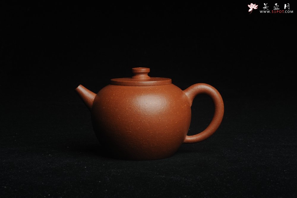 紫砂壶图片：美壶特惠 潜力股殷老师全手工特好降坡泥摹古巨轮壶 茶人醉爱 - 宜兴紫砂壶网