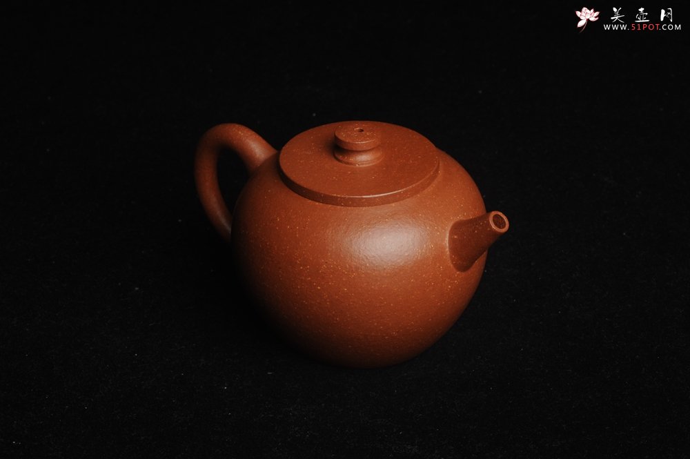 紫砂壶图片：美壶特惠 潜力股殷老师全手工特好降坡泥摹古巨轮壶 茶人醉爱 - 宜兴紫砂壶网