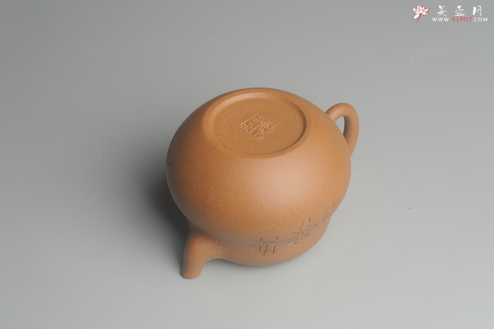 紫砂壶图片：美壶特惠 特好降坡泥精工葫芦娃壶(福禄) 童趣满满 灰常文气 - 宜兴紫砂壶网