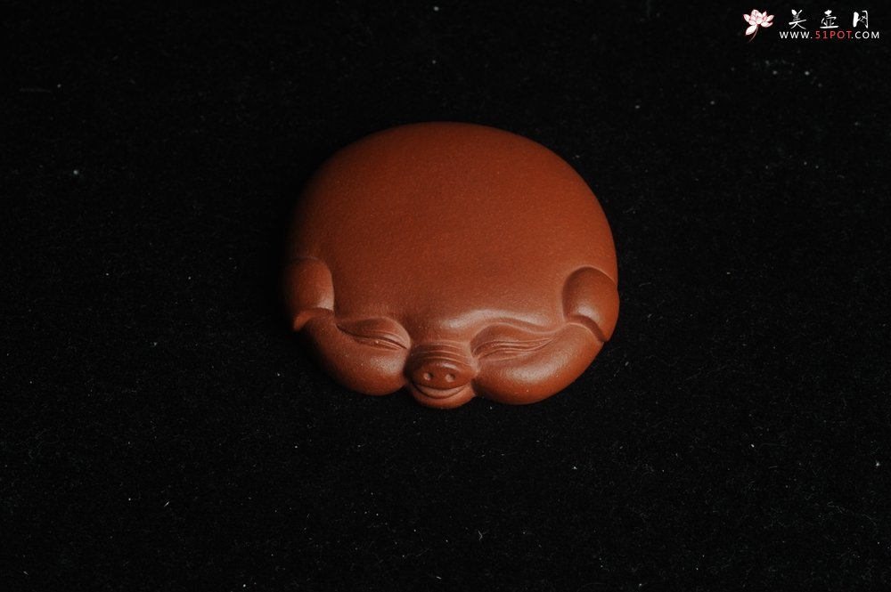 紫砂壶图片：美宠特惠 精致好料五福五彩猪 紫砂茶宠 - 宜兴紫砂壶网