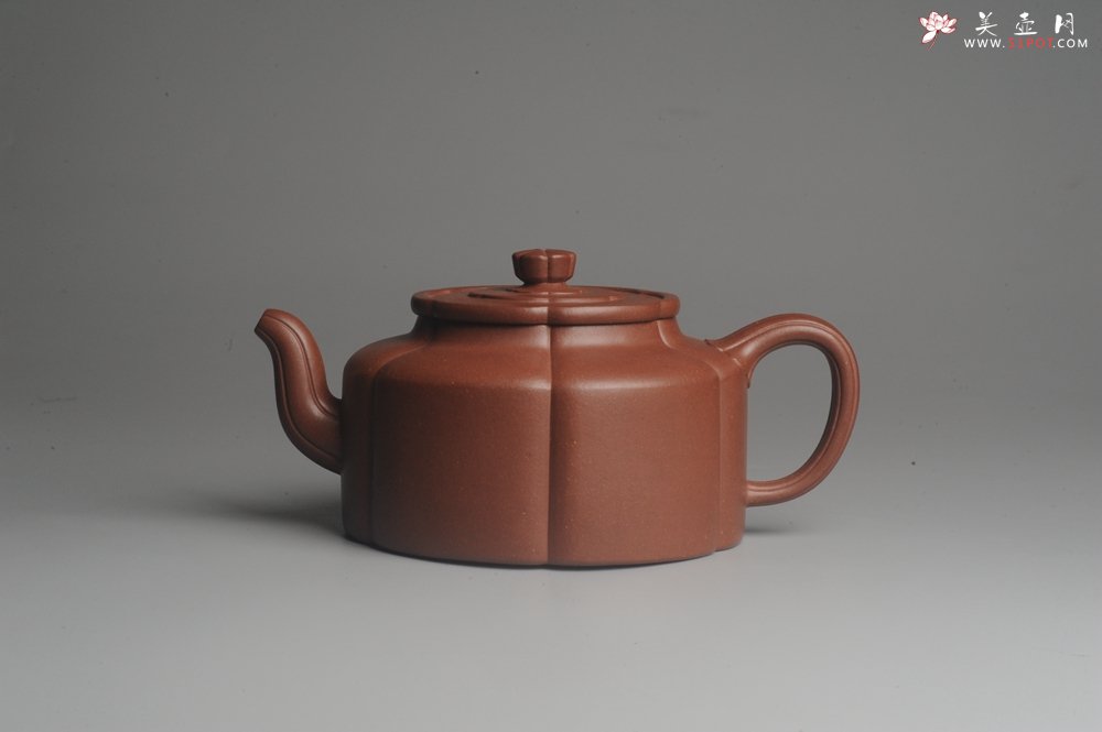 紫砂壶图片：实力派张海艳手工压制成型精工梅花周盘壶 气势磅礴 - 宜兴紫砂壶网