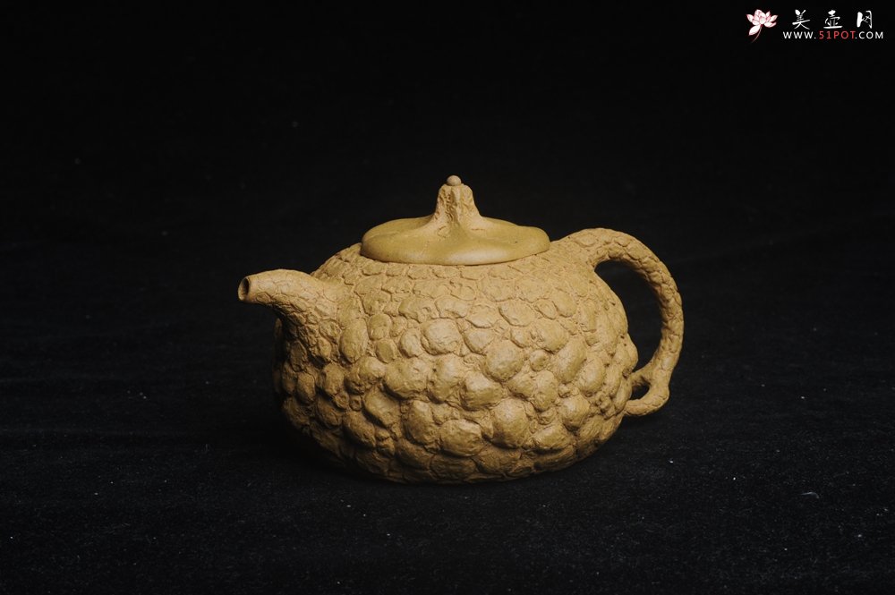 紫砂壶图片：美壶特惠 全手工黄段供春壶 肌理丰富有老树瘿的感觉 灰常赞 - 宜兴紫砂壶网