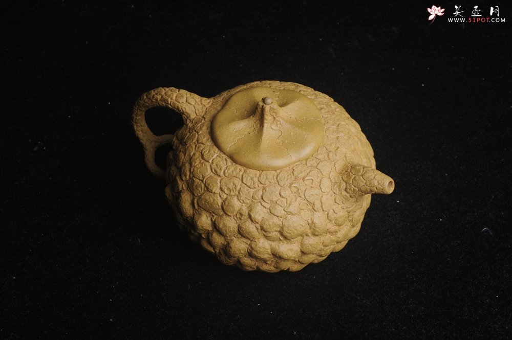 紫砂壶图片：美壶特惠 全手工黄段供春壶 肌理丰富有老树瘿的感觉 灰常赞 - 宜兴紫砂壶网