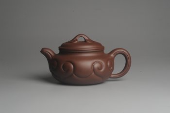 紫砂壶图片：美壶特惠 优质紫泥 精工仿古如意 茶人醉爱 - 宜兴紫砂壶网