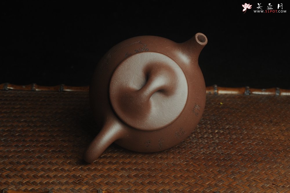 紫砂壶图片：美壶特惠 工料俱佳满瓢（霸王石瓢）装饰枯枝鸟 茶人醉爱 - 宜兴紫砂壶网