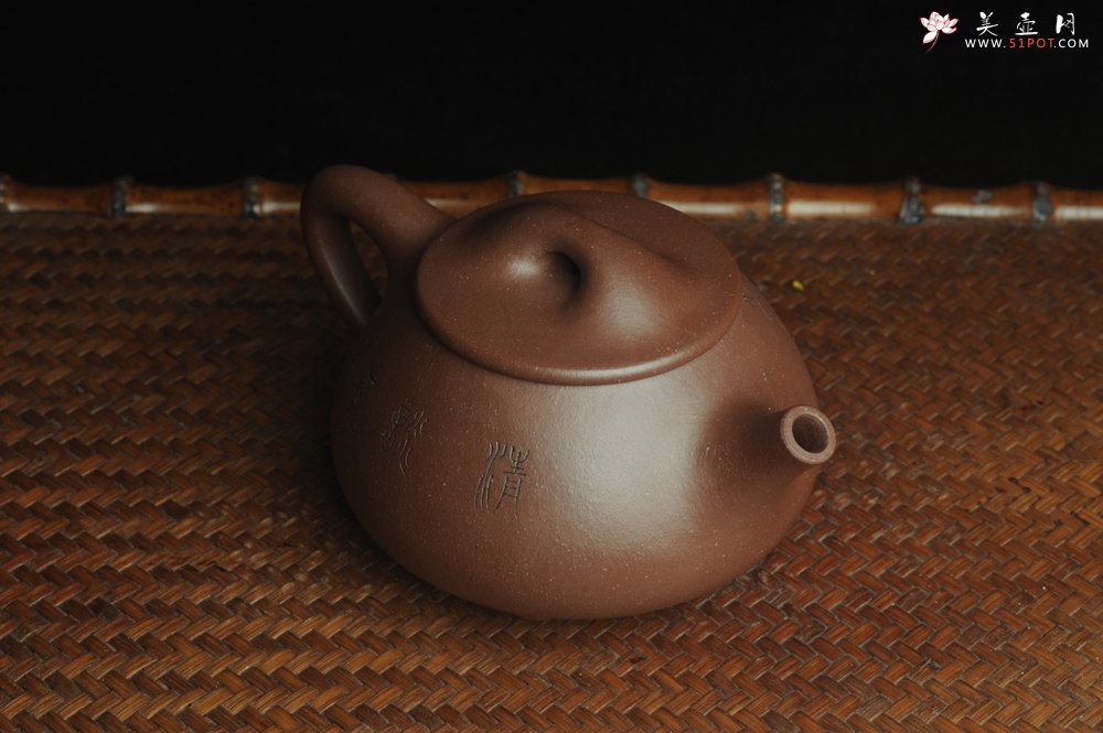 紫砂壶图片：美壶特惠 工料俱佳满瓢（霸王石瓢）装饰枯枝鸟 茶人醉爱 - 宜兴紫砂壶网