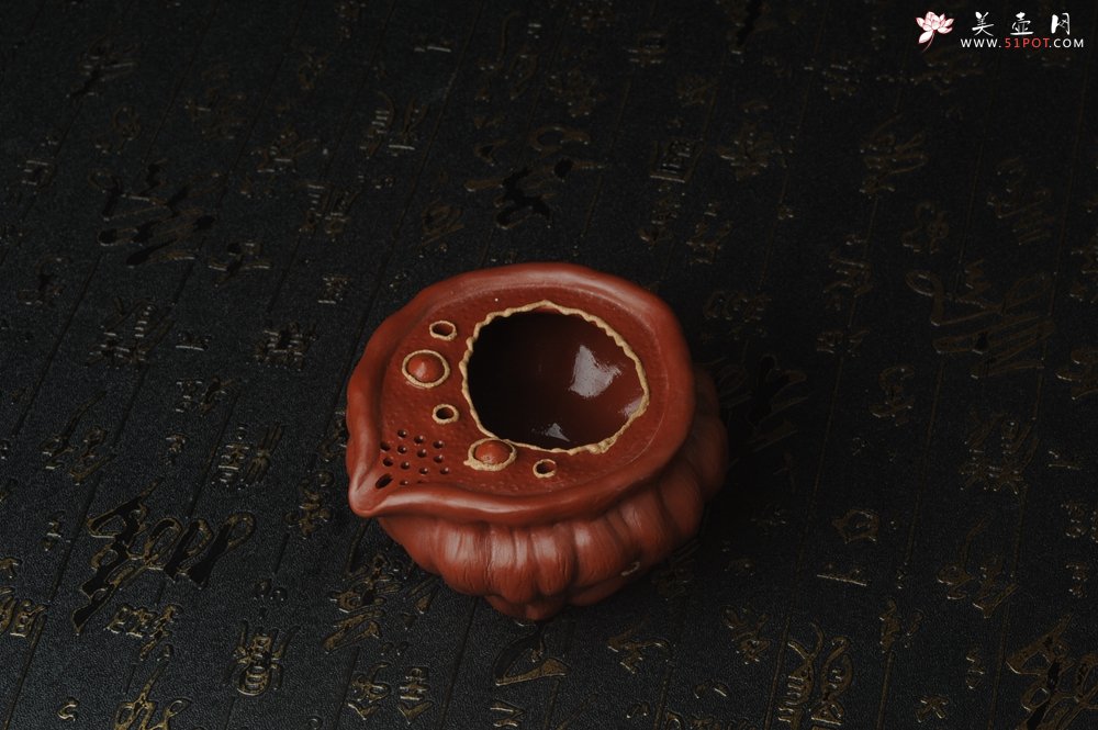 紫砂壶图片：精致特惠清水泥莲蓬公道杯快客杯一套 - 宜兴紫砂壶网