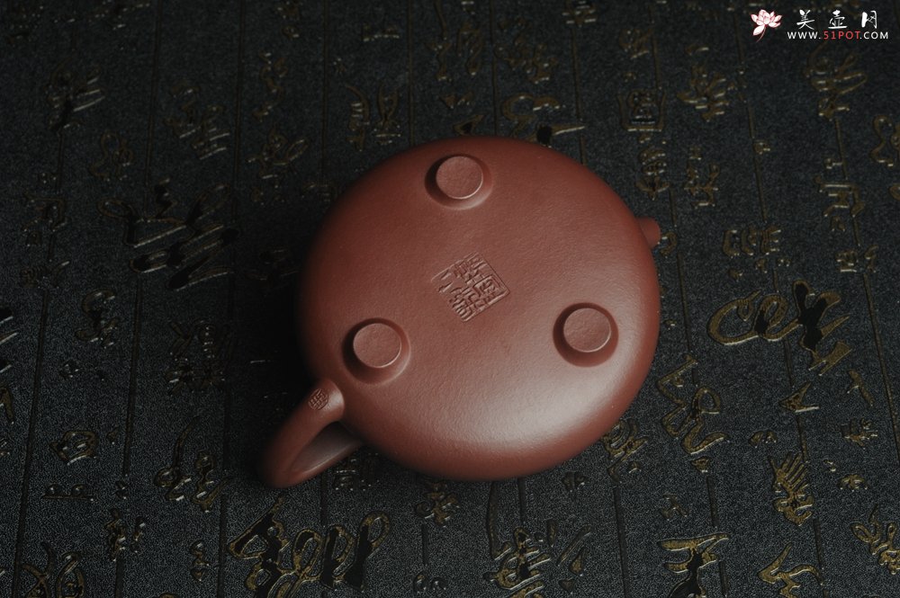 紫砂壶图片：油润底曹青 全手工周氏石瓢 装饰喜上眉梢 特文气 - 宜兴紫砂壶网