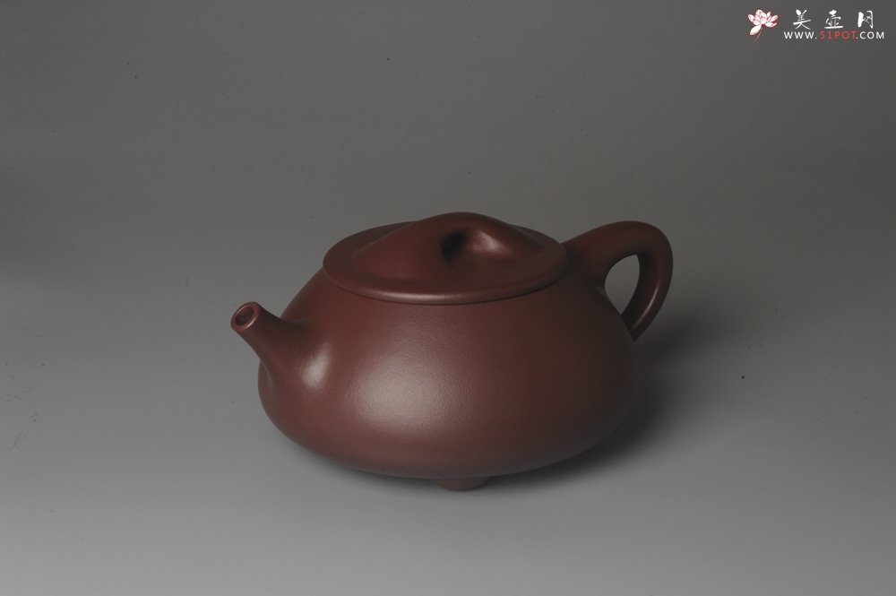 紫砂壶图片：美壶特惠实力派艺人特精工紫泥超大满瓢 难度特别大 足足做了一个星期成型难实用杠杠的特适用夏天牛饮 - 宜兴紫砂壶网