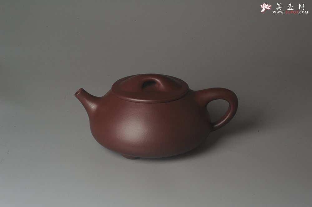 紫砂壶图片：美壶特惠实力派艺人特精工紫泥超大满瓢 难度特别大 足足做了一个星期成型难实用杠杠的特适用夏天牛饮 - 宜兴紫砂壶网