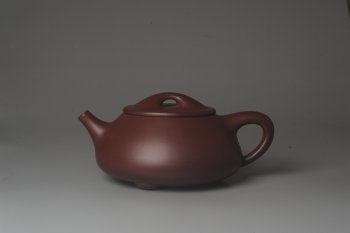 紫砂壶图片：美壶特惠实力派艺人特精工紫泥超大满瓢 难度特别大 足足做了一个星期成型难实用杠杠的特适用夏天牛饮 - 宜兴紫砂壶网