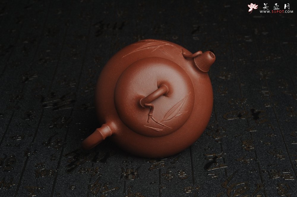 紫砂壶图片：美壶特惠 优质紫泥竹石瓢 特文气 茶人醉爱 - 宜兴紫砂壶网