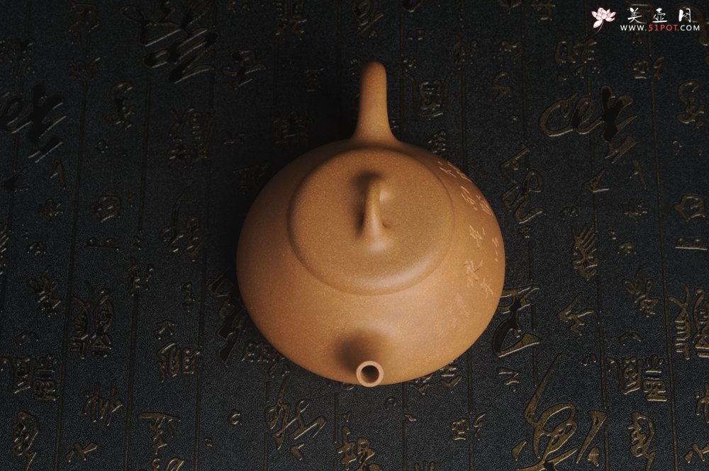 紫砂壶图片：油润老段泥(此泥料属于家藏老料！油润无比，识者自知！)全手工曼生石瓢 助工精心装饰 特文气 - 宜兴紫砂壶网