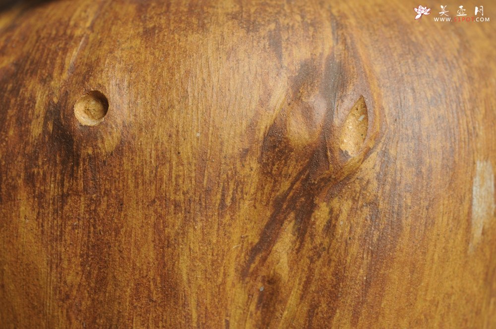 紫砂壶图片：特惠文气树桩茶叶罐 - 宜兴紫砂壶网