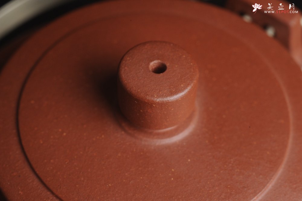 紫砂壶图片：美壶特惠 优质红清水泥精致宫廷直汲提梁 提梁为纯银材质 - 宜兴紫砂壶网