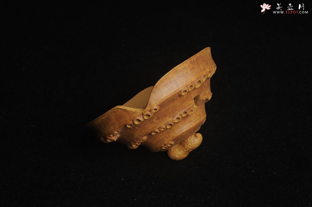 紫砂壶图片：特惠精致文气雅致竹节香炉 肌理逼真 - 宜兴紫砂壶网