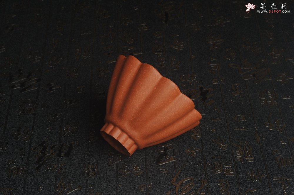 紫砂壶图片：美杯特惠 超精工厚实特好降坡泥菱花杯 主人杯 - 宜兴紫砂壶网