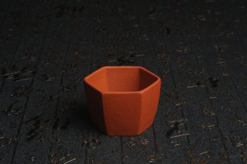 紫砂壶图片：特好降坡泥精致手工六方杯 茶人醉爱 性价比高 - 宜兴紫砂壶网