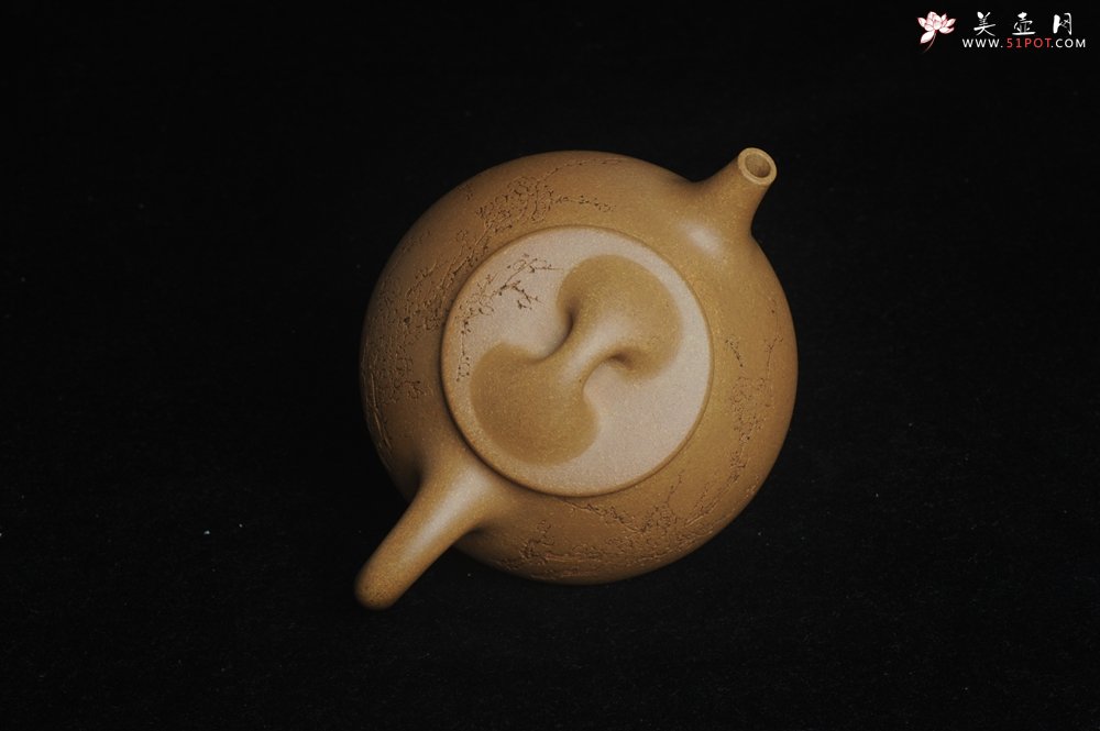 紫砂壶图片：潜力股周小培全手工老黄段泥（家藏老料 油润无比 识者自知）景舟石瓢 装饰梅花香图 文气 - 宜兴紫砂壶网