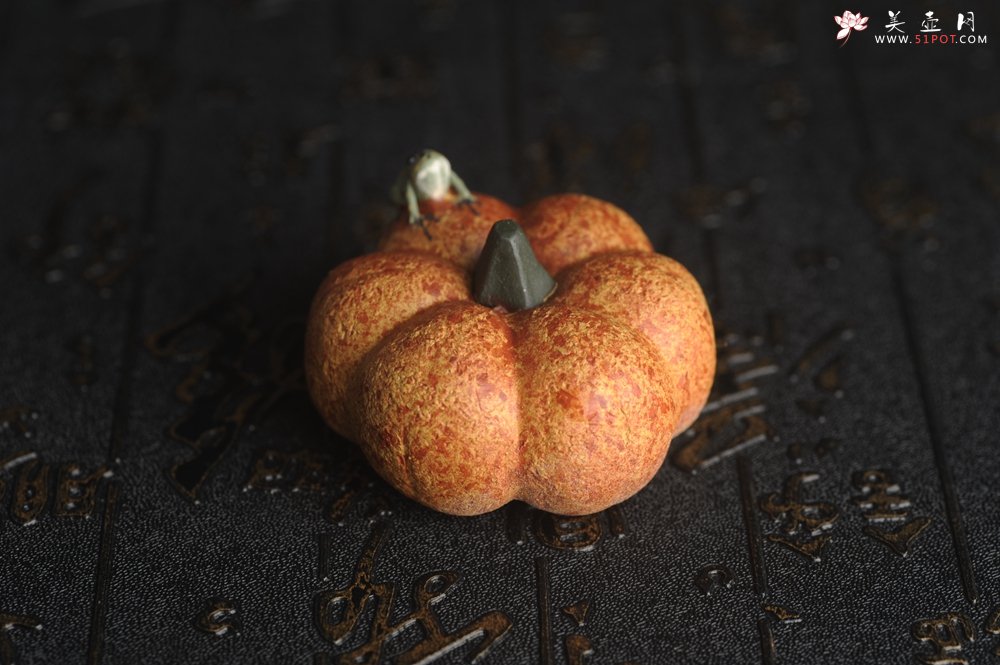 紫砂壶图片：美宠特惠 南瓜喷水青蛙 茶人醉爱 - 宜兴紫砂壶网