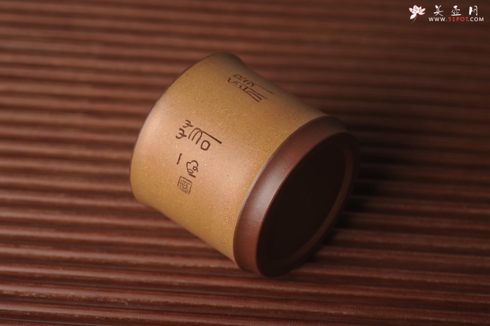 紫砂壶图片：美杯国庆特惠 精品好泥好工好刻雅致特厚实达摩主人杯 茶人醉爱 - 宜兴紫砂壶网