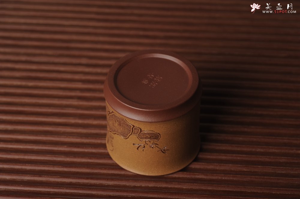 紫砂壶图片：美杯国庆特惠 精品好泥好工好刻雅致特厚实达摩主人杯 茶人醉爱 - 宜兴紫砂壶网