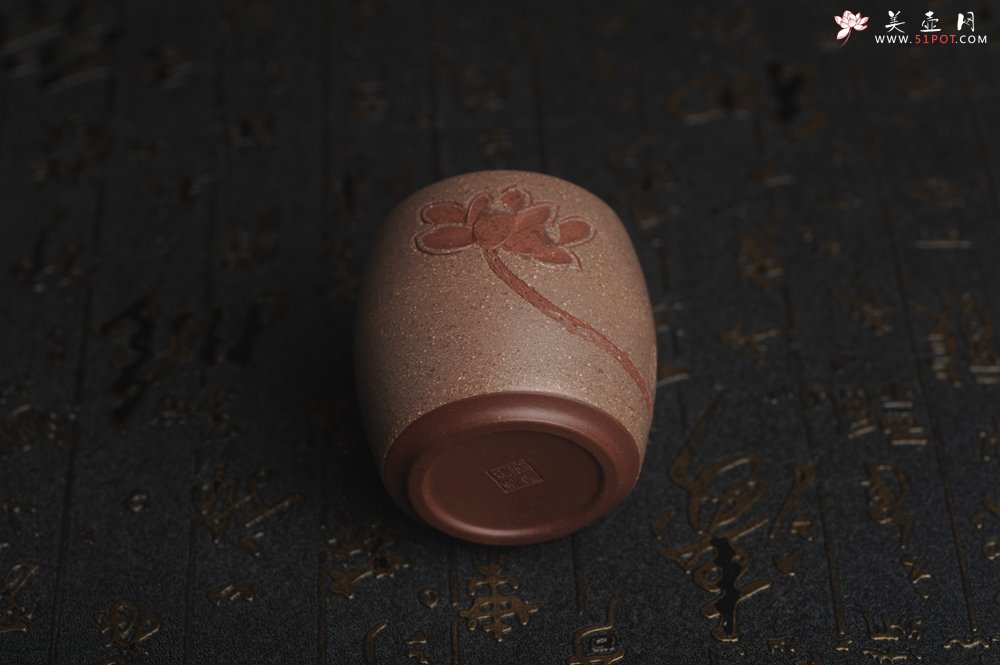 紫砂壶图片：美杯国庆特惠 精品好泥好工雅致厚实清莲主人杯 - 宜兴紫砂壶网