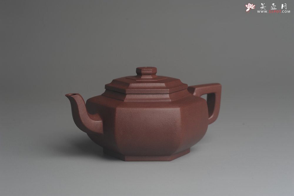 紫砂壶图片：美壶特惠 精致全手工六方雪华 泥料超好 矿物质丰富 - 宜兴紫砂壶网