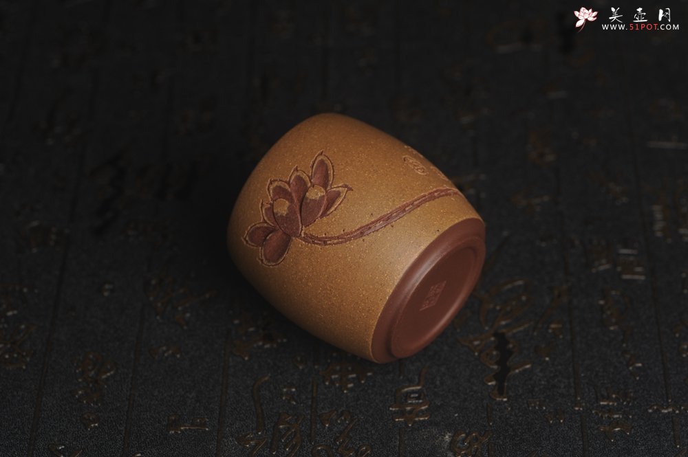 紫砂壶图片：美杯国庆特惠 精品好泥好工雅致厚实清莲主人杯三式 - 宜兴紫砂壶网