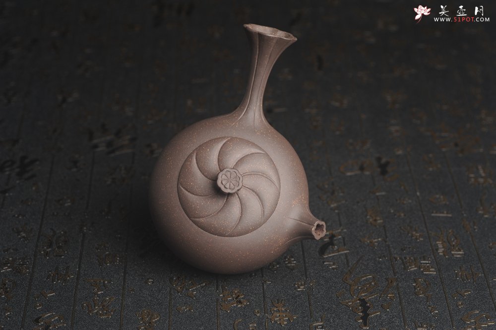 紫砂壶图片：美壶特惠 精致青灰段泥唐羽壶 造型别致 茶人醉爱 - 宜兴紫砂壶网