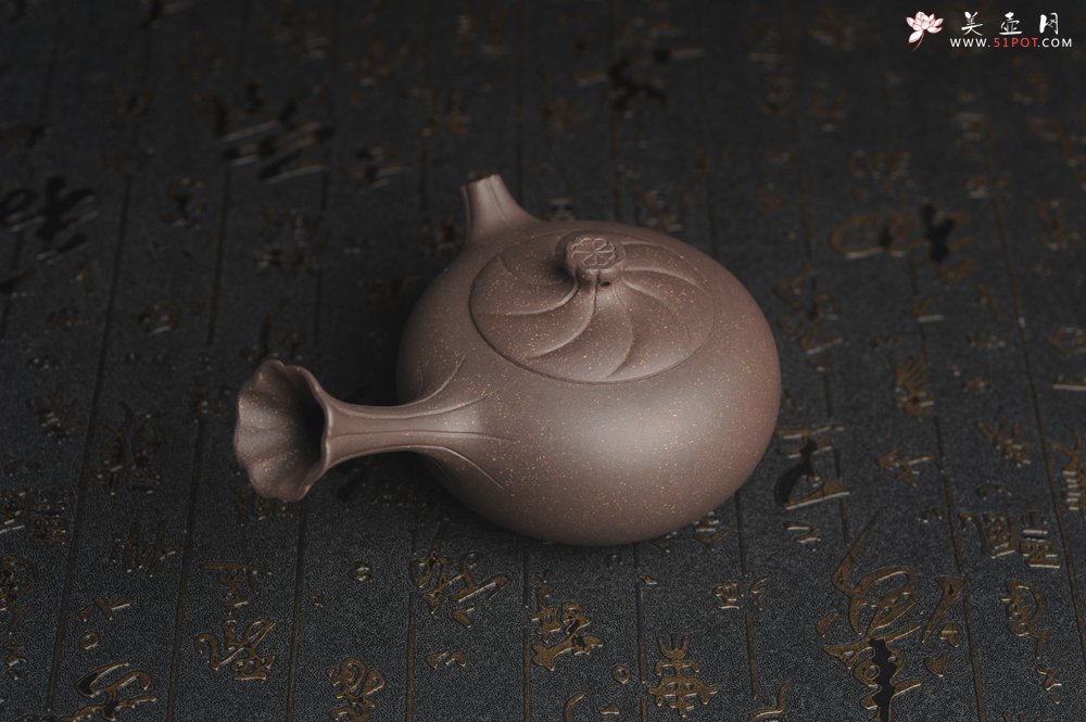 紫砂壶图片：美壶特惠 精致青灰段泥唐羽壶 造型别致 茶人醉爱 - 宜兴紫砂壶网