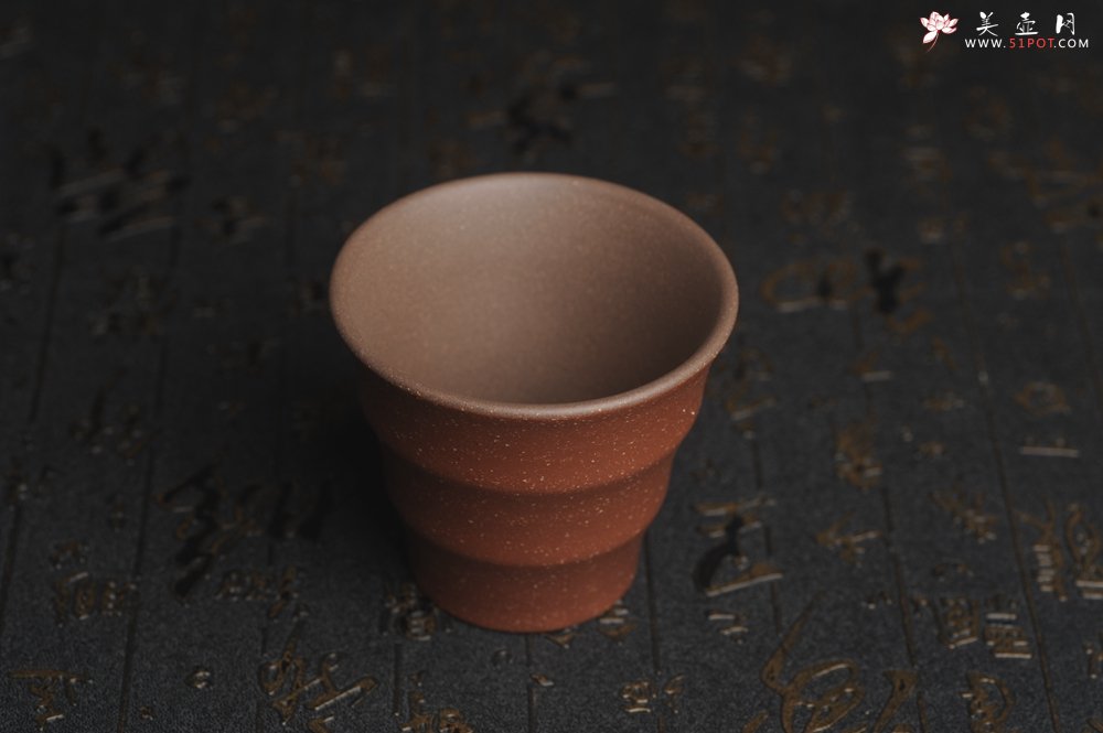 紫砂壶图片：美杯特惠 好泥好工厚实波浪主人杯 茶人醉爱 - 宜兴紫砂壶网