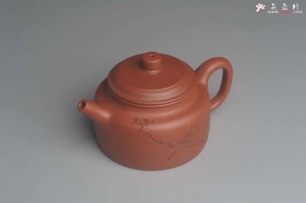 紫砂壶图片：美壶特惠 优质清水泥精致枯枝鸟德中壶 矿物质丰富 茶人醉爱 - 宜兴紫砂壶网