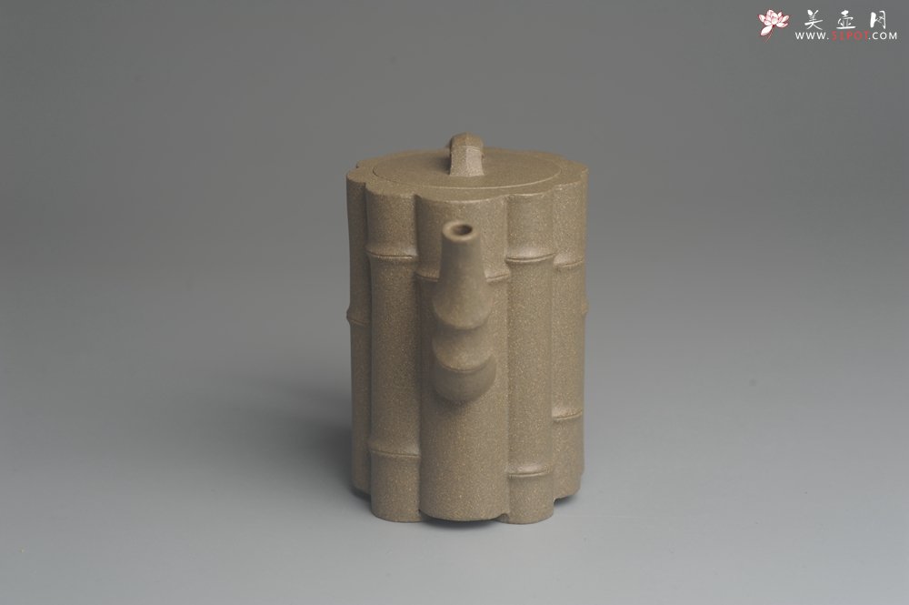 紫砂壶图片：美壶特惠 精致青段十三竹壶 茶人醉爱 - 宜兴紫砂壶网