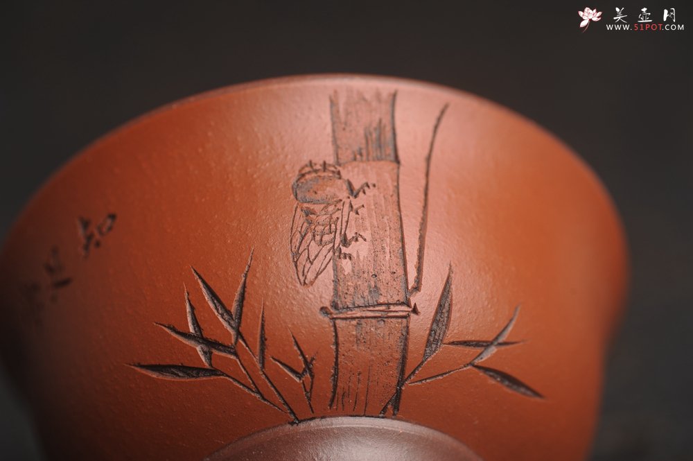 紫砂壶图片：美杯特惠 精品好泥好工雅致知足常乐主人杯 压手杯 - 宜兴紫砂壶网