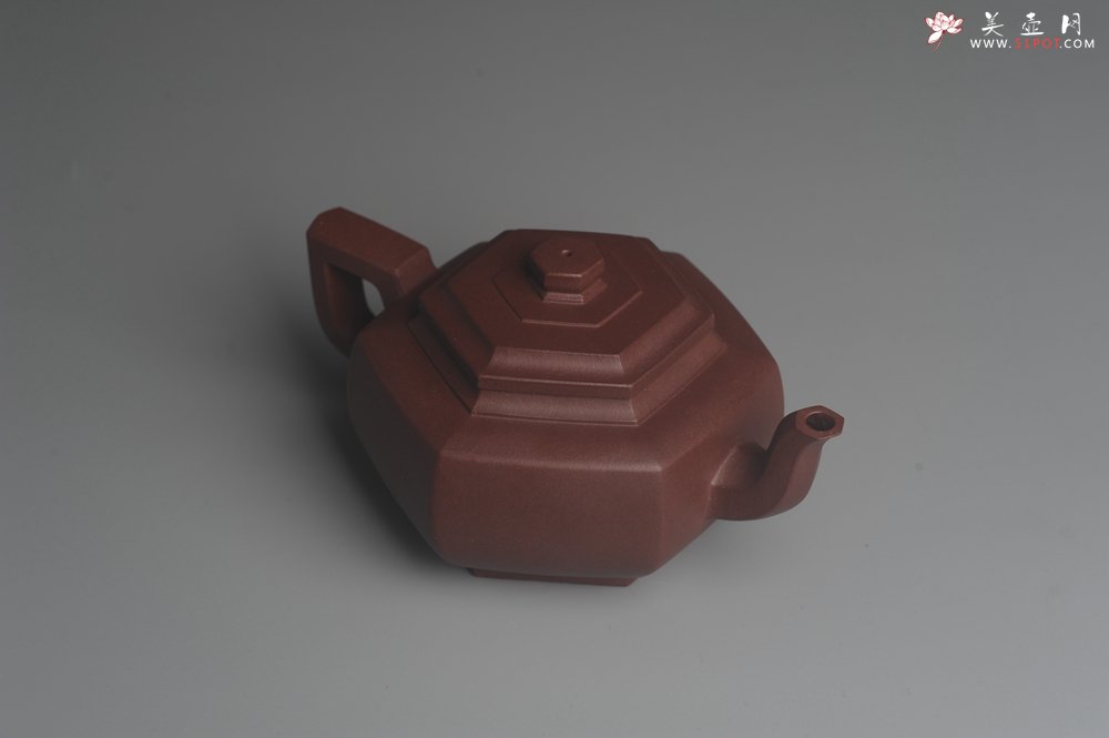 紫砂壶图片：美壶特惠 精致全手工六方雪华 泥料超好 矿物质丰富 - 宜兴紫砂壶网