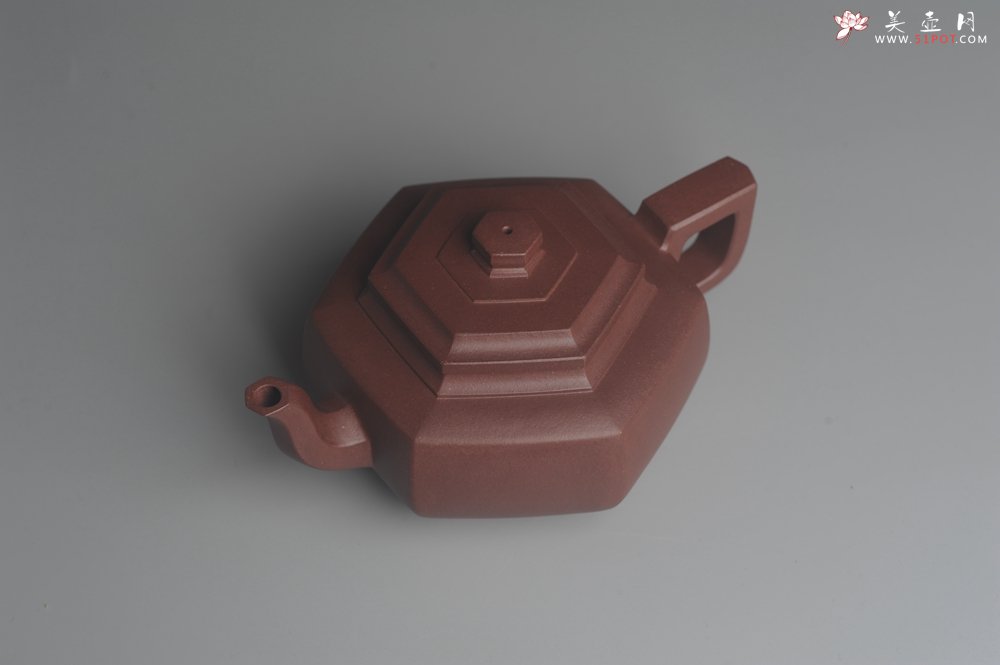 紫砂壶图片：美壶特惠 精致全手工六方雪华 泥料超好 矿物质丰富 - 宜兴紫砂壶网