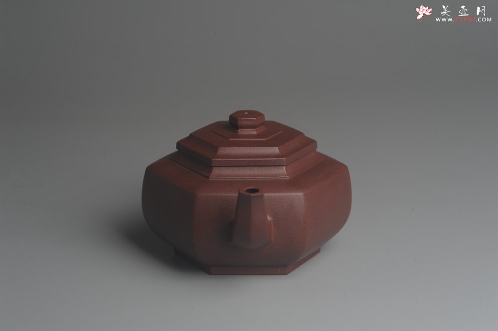 紫砂壶图片：美壶特惠 精致全手工六方雪华 泥料超好 矿物质丰富 - 宜兴紫砂壶网