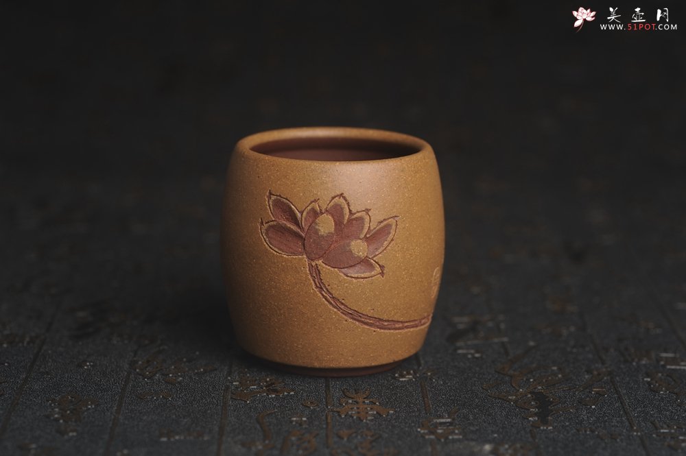 紫砂壶图片：美杯国庆特惠 精品好泥好工雅致厚实清莲主人杯三式 - 宜兴紫砂壶网