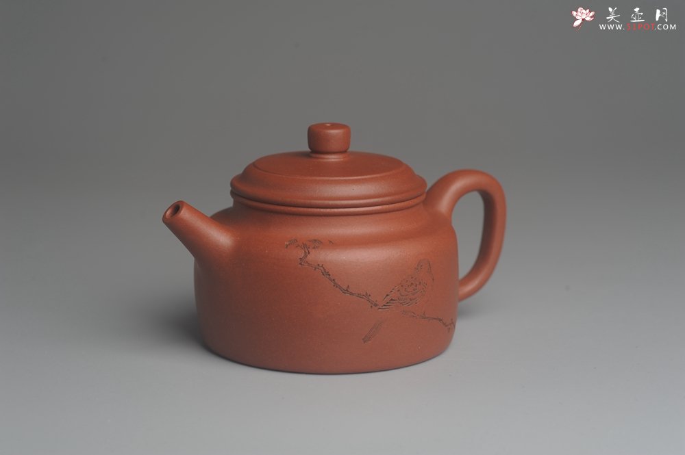 紫砂壶图片：美壶特惠 优质清水泥精致枯枝鸟德中壶 矿物质丰富 茶人醉爱 - 宜兴紫砂壶网