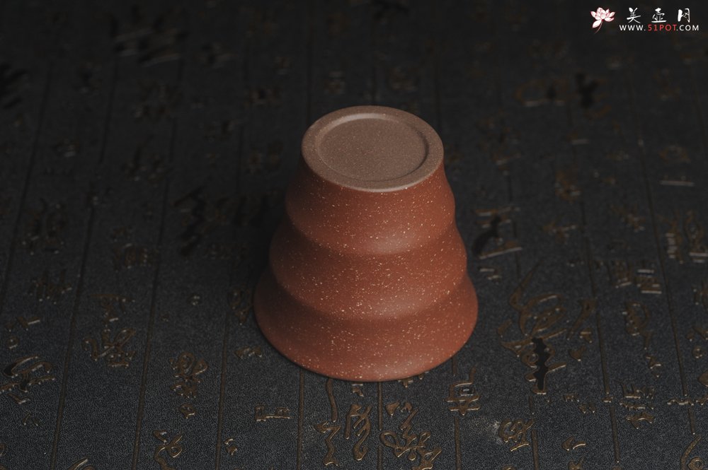 紫砂壶图片：美杯特惠 好泥好工厚实波浪主人杯 茶人醉爱 - 宜兴紫砂壶网