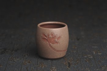 紫砂壶图片：美杯国庆特惠 精品好泥好工雅致厚实清莲主人杯 - 宜兴紫砂壶网