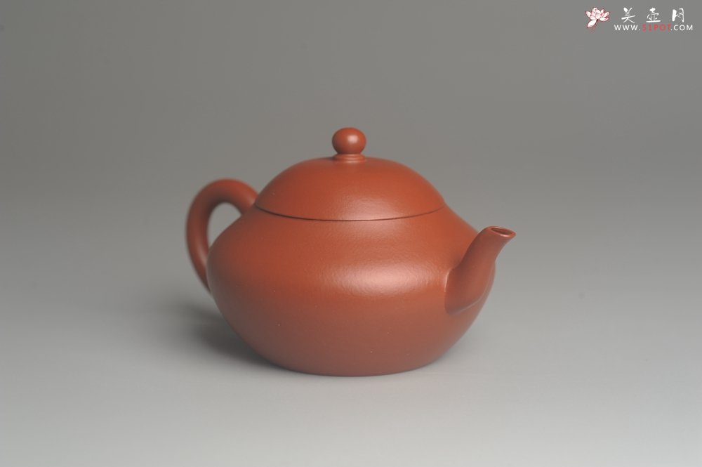 紫砂壶图片：美壶特惠 精致好朱泥梨形壶 茶人醉爱 - 宜兴紫砂壶网