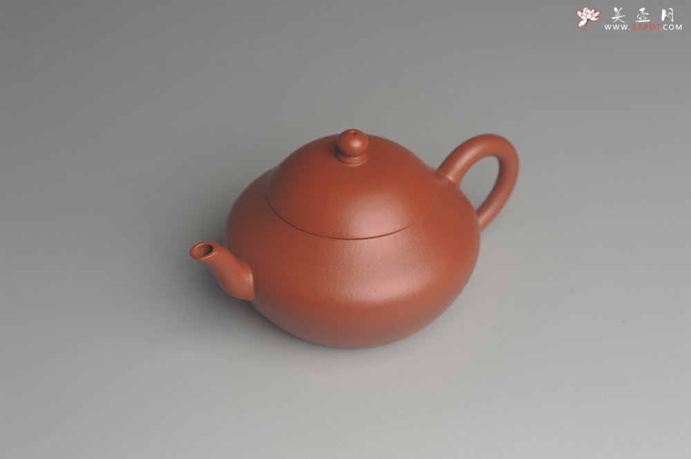紫砂壶图片：美壶特惠 精致好朱泥梨形壶 茶人醉爱 - 宜兴紫砂壶网
